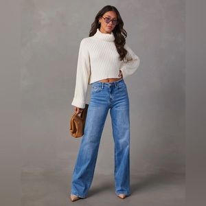 Vici Charley High Rise Wide Leg Stretch Jeans